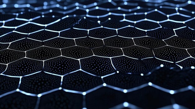 Abstracto Patrón hexagonal brillante