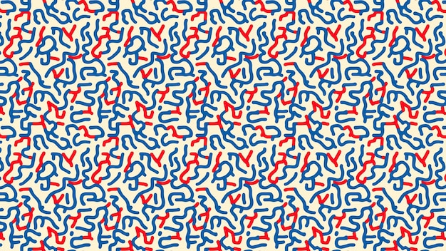 Abstracto Patrón de líneas rojas y azules