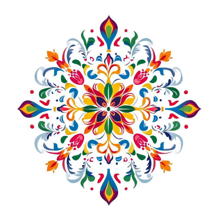 Abstracto Patrón de mandala colorido para la decoración de interiores