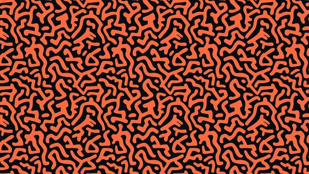 Abstracto Patrón naranja y negro