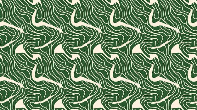 Abstracto Patrón de ondas verdes