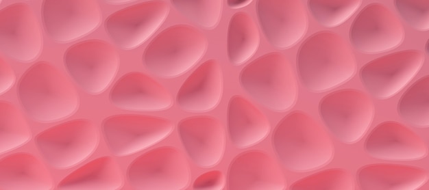 Abstracto patrón paramétrico 3D color de fondo rosado