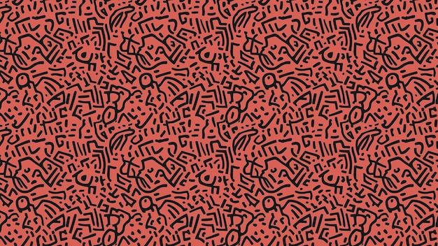 Abstracto Patrón rojo y negro