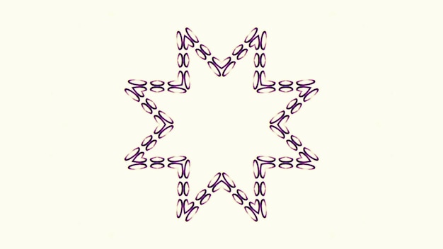 Abstracto Pincel de pintura Tinta explota Se extiende Concepto suave Patrón simétrico Ornamental Decorativo Calidoscopio Movimiento Círculo geométrico y formas de estrellas