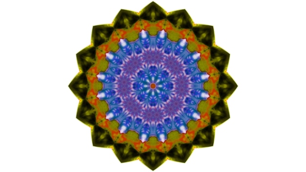 Abstracto Pincel de pintura Tinta explota Se extiende Concepto suave Patrón simétrico Ornamental Decorativo Calidoscopio Movimiento Círculo geométrico y formas de estrellas
