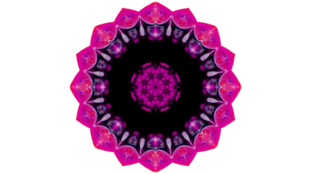 Abstracto Pincel de pintura Tinta explota Se extiende Concepto suave Patrón simétrico Ornamental Decorativo Calidoscopio Movimiento Círculo geométrico y formas de estrellas