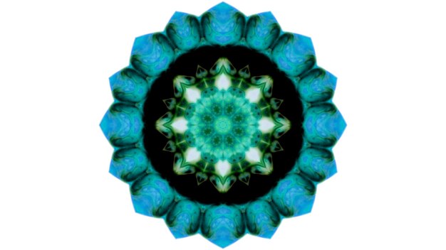 Abstracto Pincel de pintura Tinta explota Se extiende Concepto suave Patrón simétrico Ornamental Decorativo Calidoscopio Movimiento Círculo geométrico y formas de estrellas