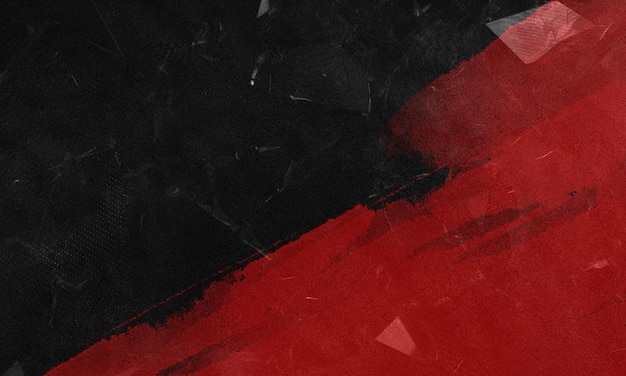 Abstracto Pincel rojo en textura negra