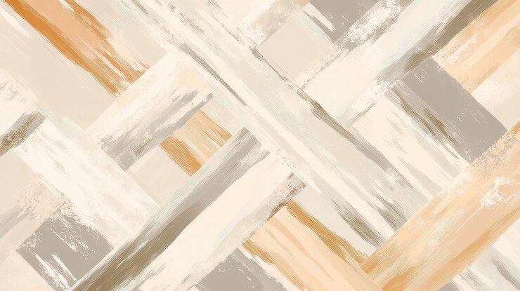 Abstracto Pinceladas beige y marrón que se cruzan