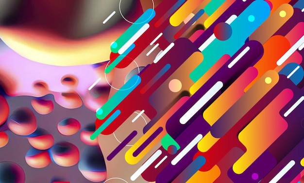 Abstracto plano colorido formas geométricas fondo