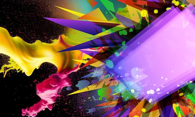 Abstracto plano colorido formas geométricas fondo