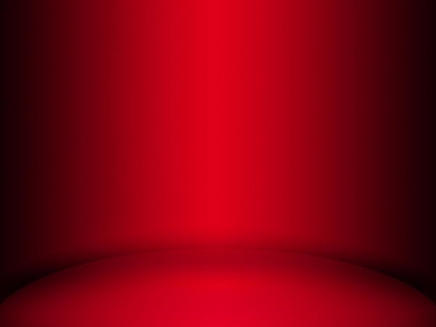 Abstracto plano de fondo rojo de la sala de estudio utilizado para la plantilla de banner de exhibición de productos
