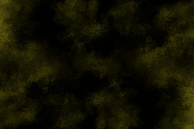 Abstracto polvo real flotando sobre el fondo negro
