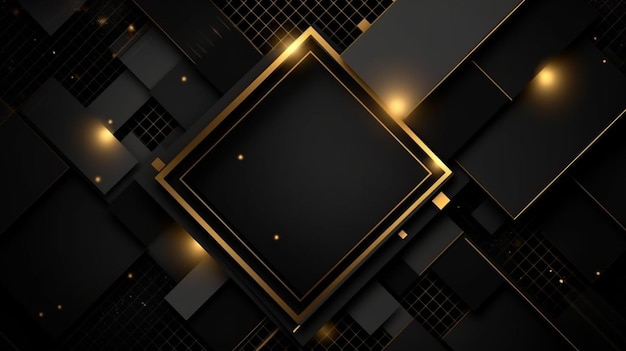 Abstracto preto e dourado fundo de luxo