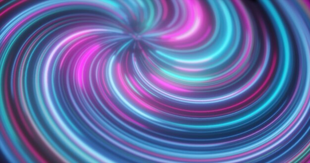 Abstracto púrpura y azul multicolores brillantes brillantes líneas giratorias retorcidas fondo abstracto