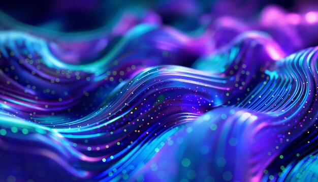 Abstracto púrpura luz de neón moderna textura de fondo partículas púrpuras papel tapiz renderizado en 3D