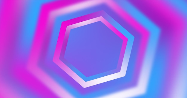 Abstracto púrpura y rosa gradiente hexágonos brillante jugoso borroso fondo de bucle abstracto