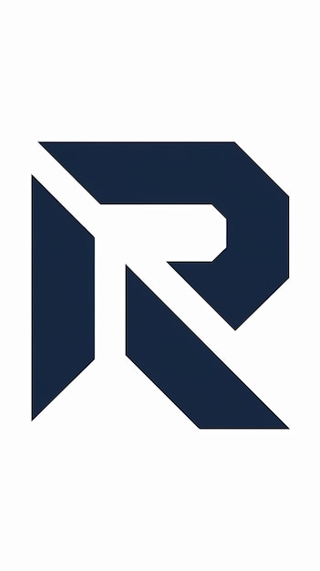 Abstracto R letra limpia logotipo signo icono de elemento vectorial
