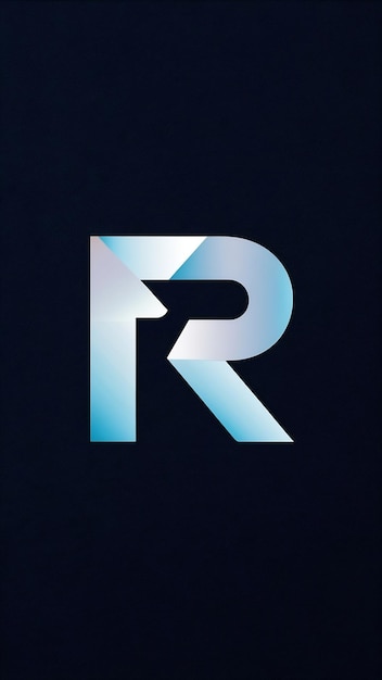 Abstracto R letra relámpago señal logotipo de la compañía diseño vectorial de íconos