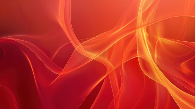 Abstracto Los remolinos rojos y amarillos