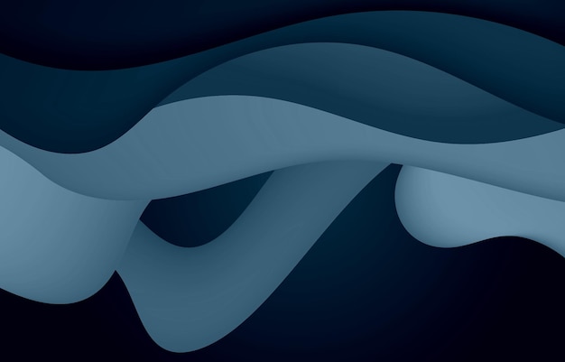 Abstracto romántico azul oscuro Diseño de fondo creativo