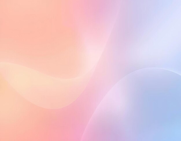 Abstracto rosa pastel y fondo azul con curvas sutiles