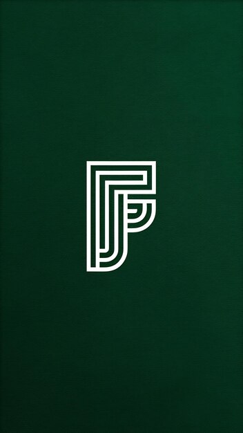 Abstracto Signo lineal del logotipo F con diseño vectorial de tarjeta de visita de la marca