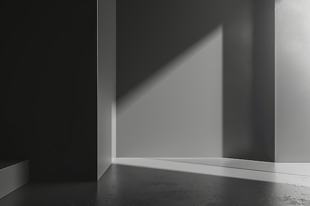 Abstracto suave vazio estúdio cinza bem uso como fundo