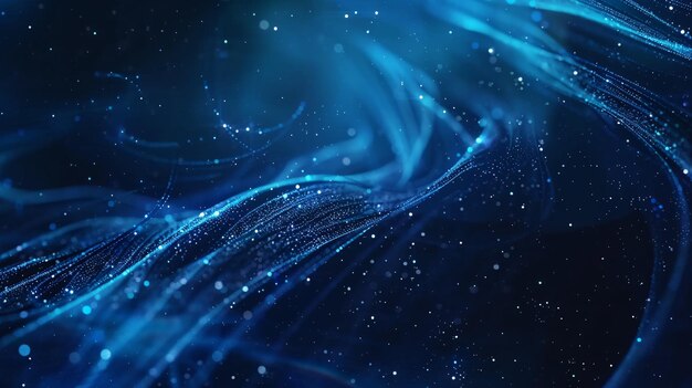 Abstracto tecnología digital Big Data futuro fondo azul