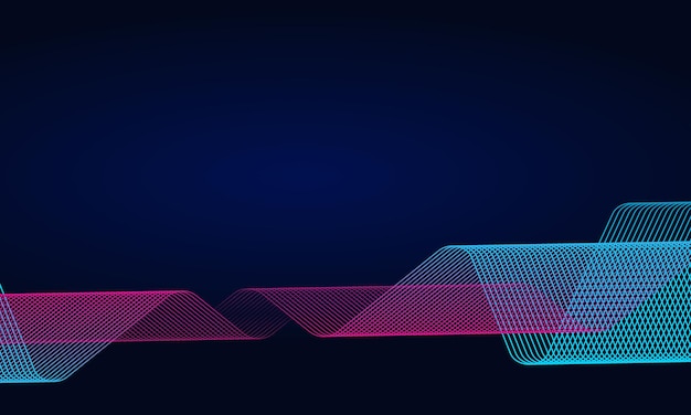 Abstracto Tecnología Fondo de onda Diseño de flujo de partículas digitales