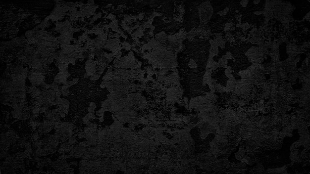 Foto abstracto textura de parede preta para padrão de fundo imagem panorâmica ampla texturas de parede negra fundo áspero concreto escuro fundo grunge antigo padrão de página de fundo de textura preta web banner