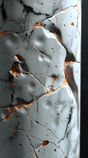 Abstracto Textura monocromática da superfície de mármore rachado