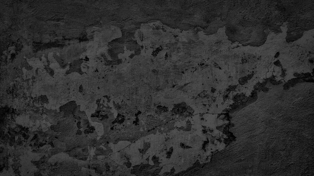 Abstracto Textura de pared negra para el patrón de fondo imagen panorámica amplia Textura de pared negra Fondo áspero Concreto oscuro Fondo grunge antiguo Template de página de fondo de textura negra Banner web