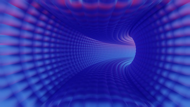 Abstracto Túnel púrpura con patrones geométricos