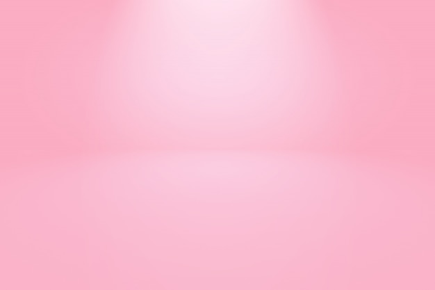 Abstracto vacío y suave sala de estudio de color rosa claro