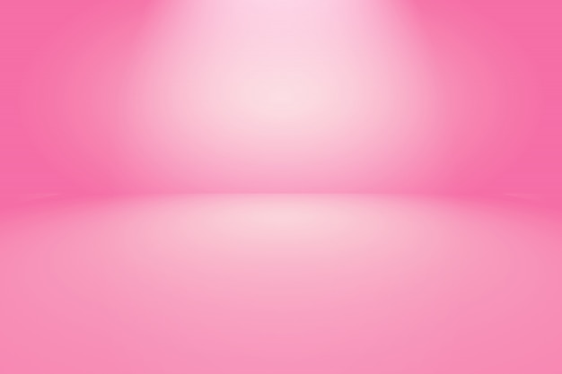 Abstracto vacío y suave sala de estudio de color rosa claro