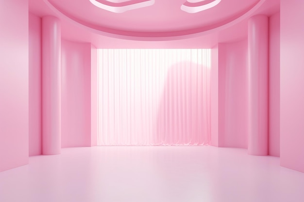 Foto abstracto vazio liso rosa claro fundo da sala de estúdio