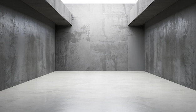 Abstracto vazio loft moderno estúdio cinza concreto gesso chão e parede salas de corredor indústrias