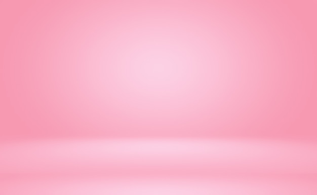 Abstracto vazio suave luz rosa sala de estúdio