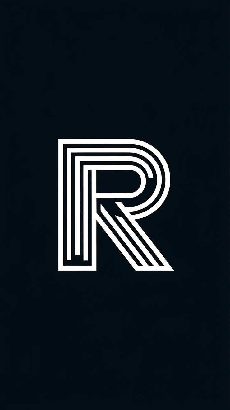 Foto abstracto vector de signos de letras r diseño del logotipo del icono de la compañía