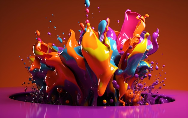 Abstrakt farbenfroher 3D-Hintergrund