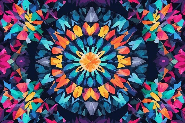 Foto abstrakt farbenfroher hintergrund kaleidoskop