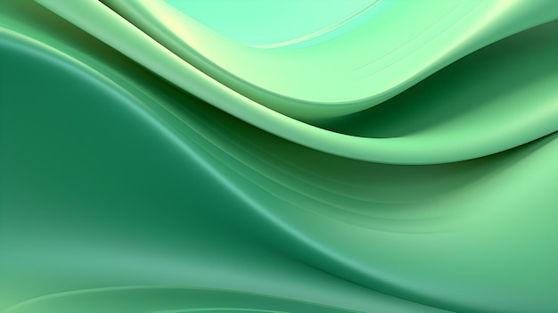 Abstrakt Hintergrund mit eleganten dynamischen Wellen in hellgrünen Farben