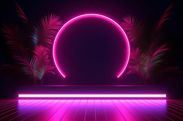 Abstrakt Neonlichter Hintergrund