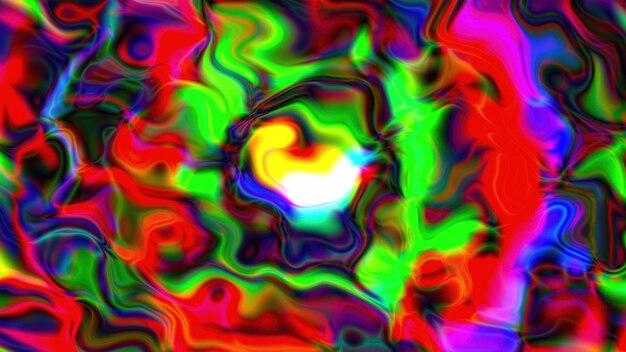 Abstrakt trippy psychedelische computergenerierte d render