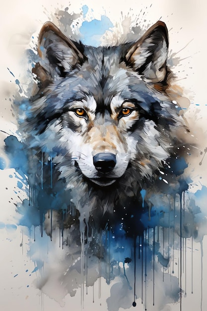Abstrakt Wolf
