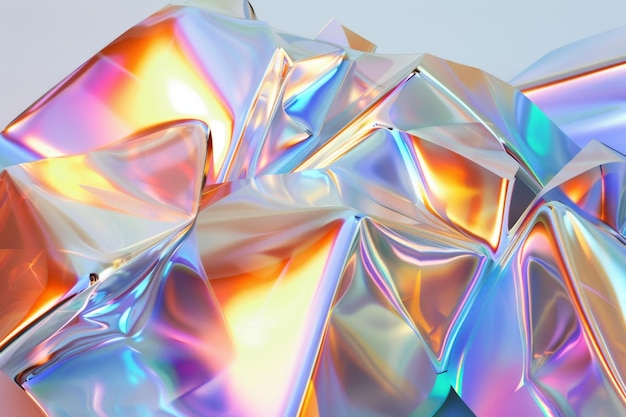 Abstrakte 3D-Form des Hologramms