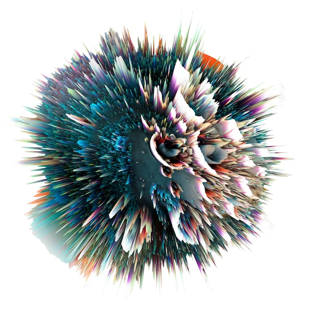 Abstrakte 3D-Formentwurfsillustration