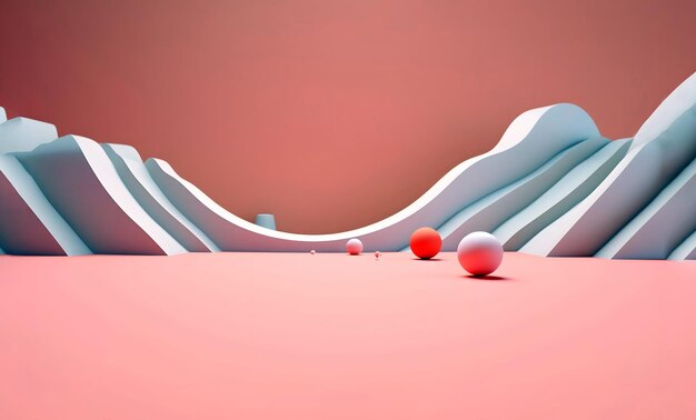 Abstrakte 3D-Hintergrundillustration mit 3D-Kreisen