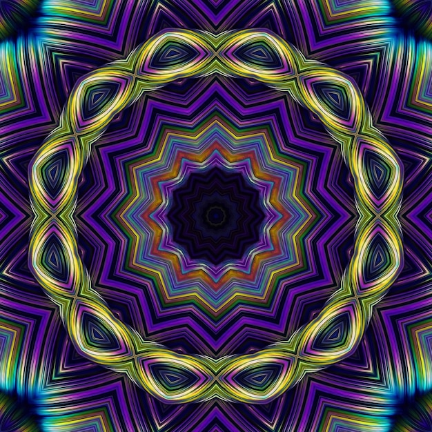 Abstrakte alte geometrische mystische Hintergrundkunst Malerei Mandala Grafikdesign